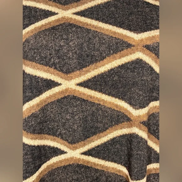 NWT - Lauren Ralph Lauren Diamond Print Turtle Neck Blouse Size 1X - Picture 3 of 7